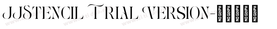 JJStencil Trial Version字体转换